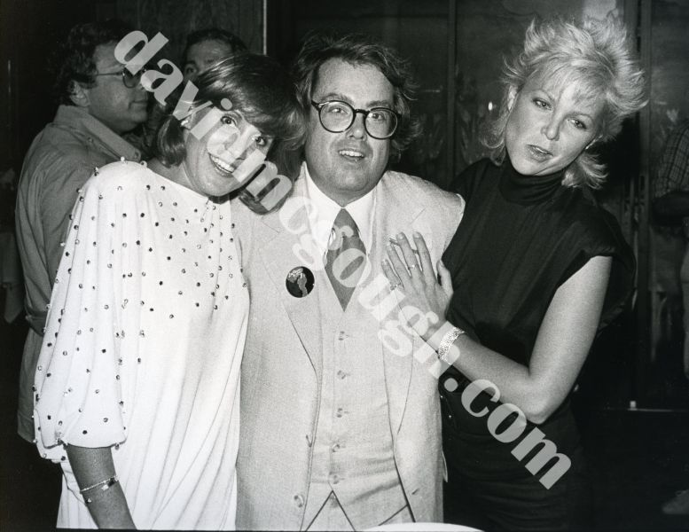 Allan Carr, Lorna Luft and Lisa Hartman 1983, NY.jpg